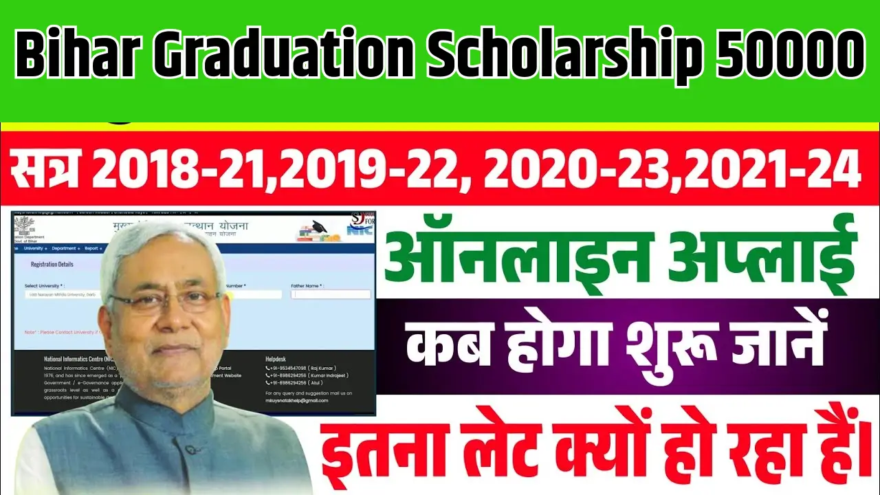 Bihar Graduation Scholarship 50000