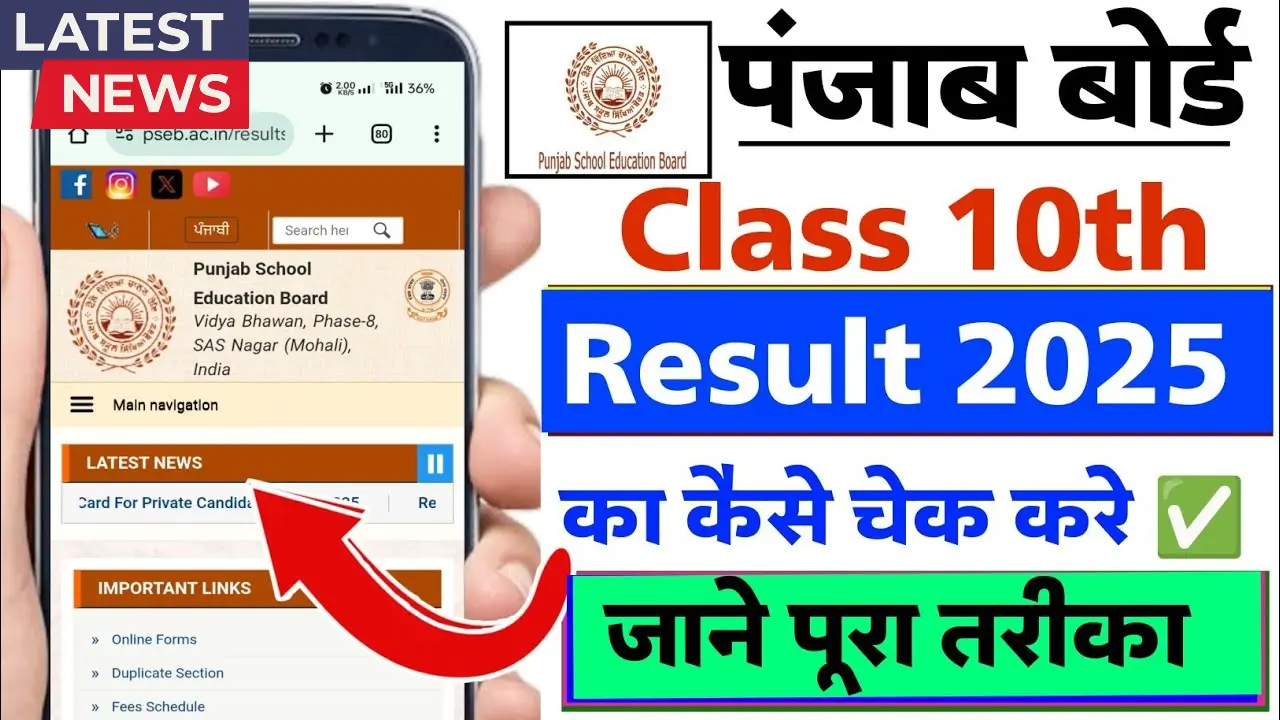Punjab Board 10th Result 2025