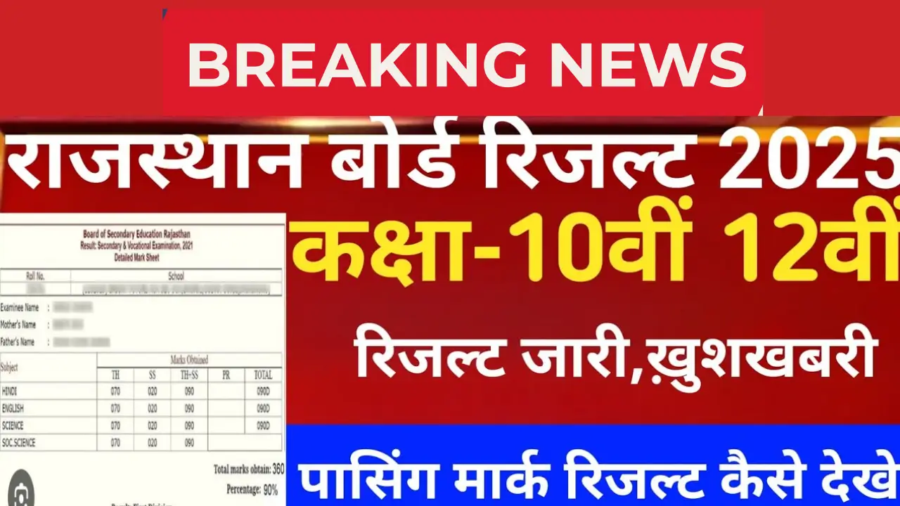 Rajasthan Board 10th-12th Result